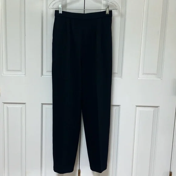 Black St. John Basics Knit Pants